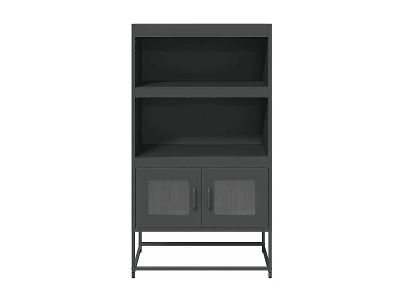Buffet haut anthracite 68x39x123 acier