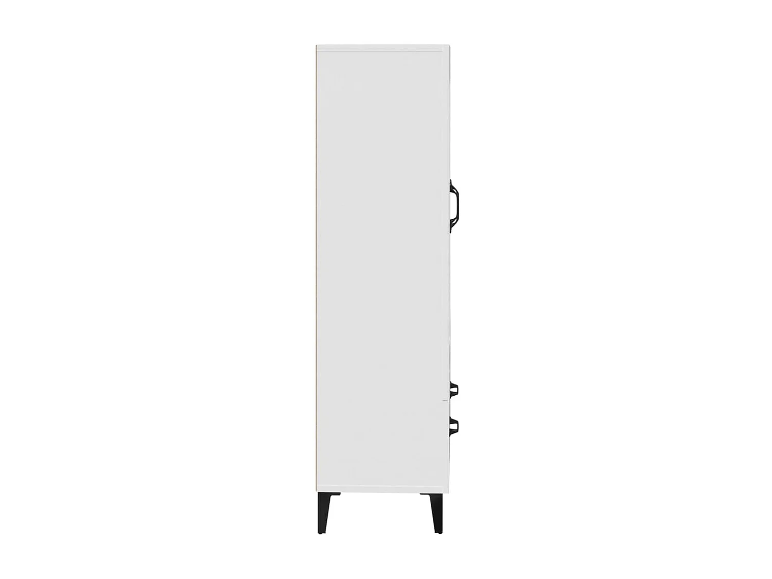 Buffet haut Blanc 70x31x115 Bois d'ingénierie