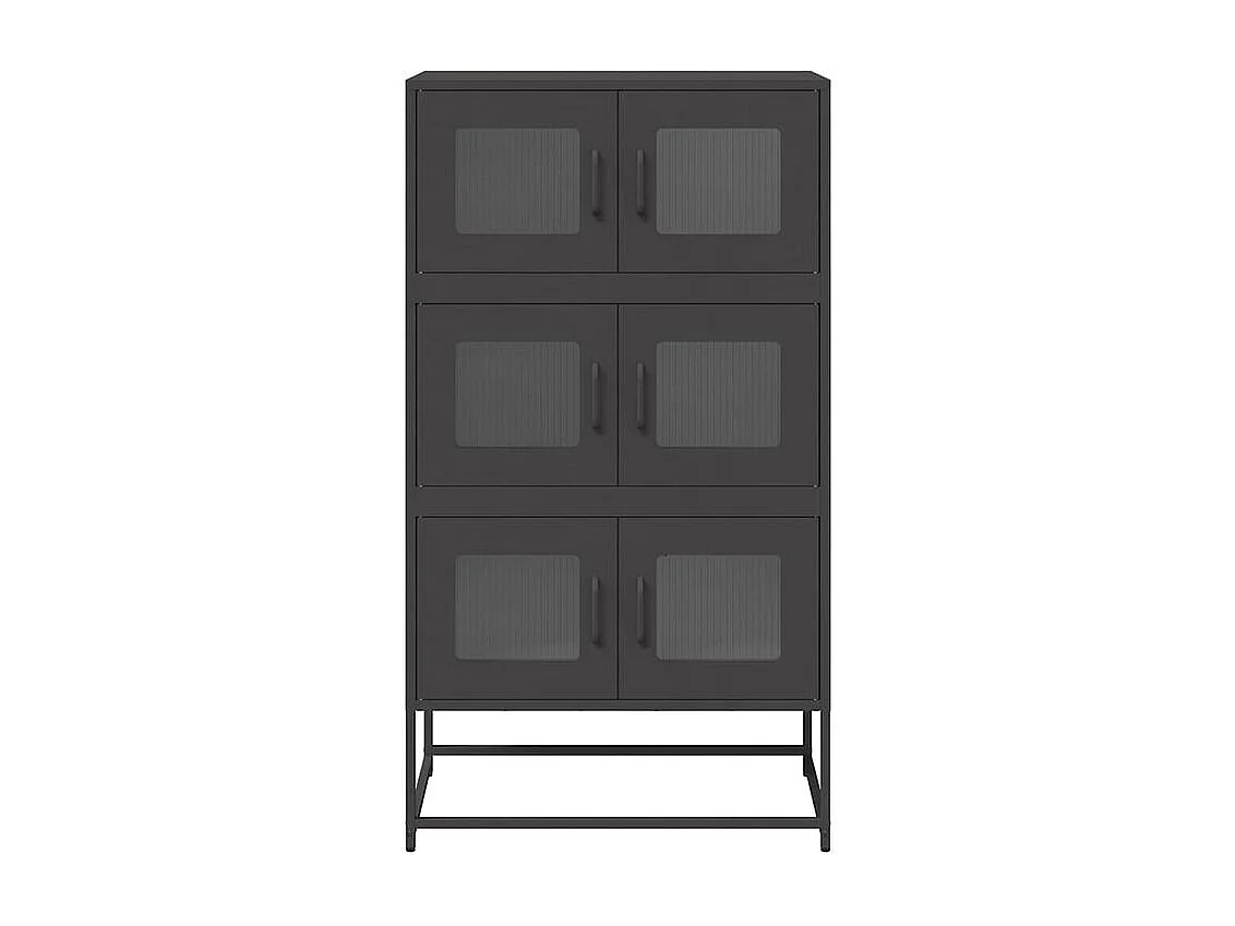 Buffet haut noir 68x39x123 acier