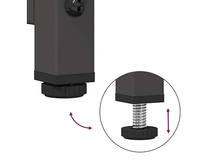 Buffet haut noir 68x39x123 acier