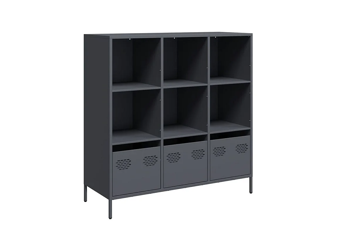 Buffet haut anthracite 101,5x39x103,5 acier