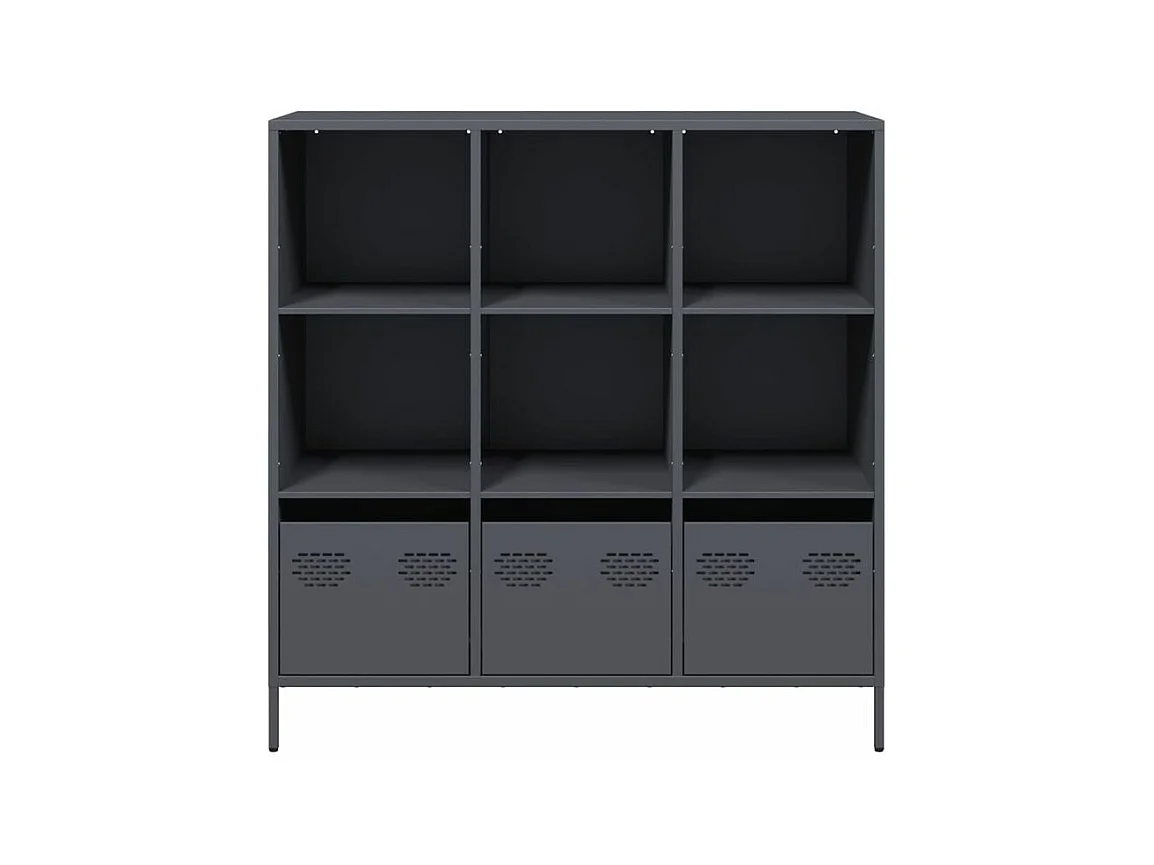 Buffet haut anthracite 101,5x39x103,5 acier