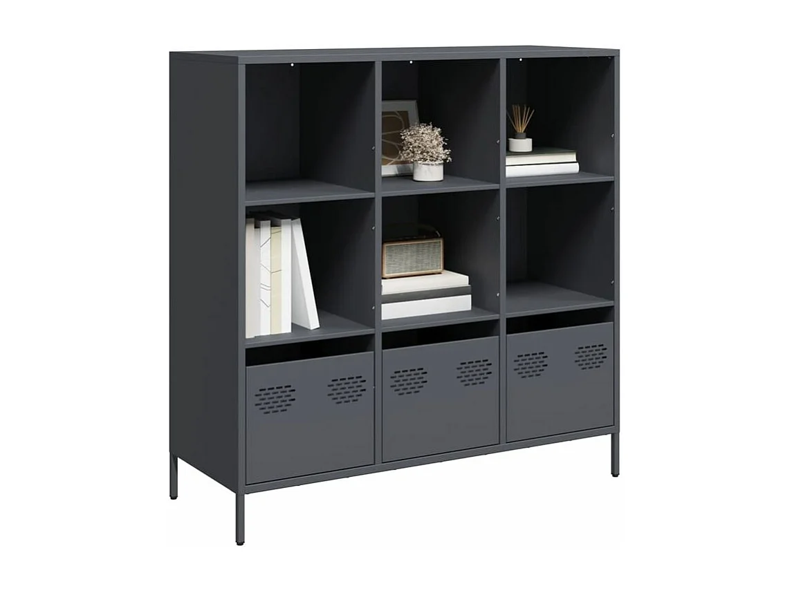 Buffet haut anthracite 101,5x39x103,5 acier