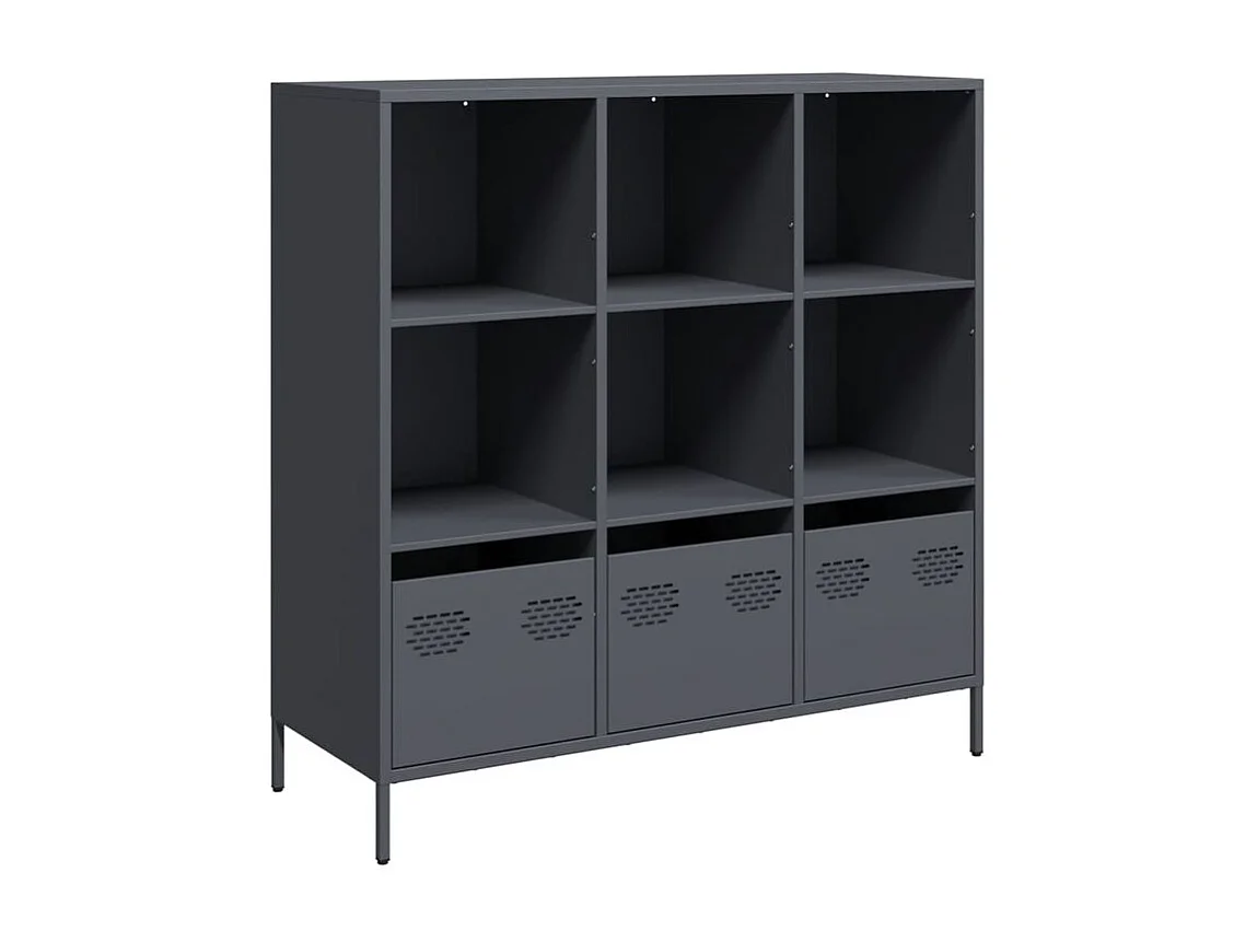Buffet haut anthracite 101,5x39x103,5 acier