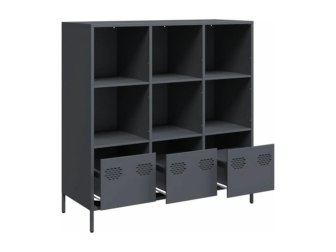 Buffet haut anthracite 101,5x39x103,5 acier