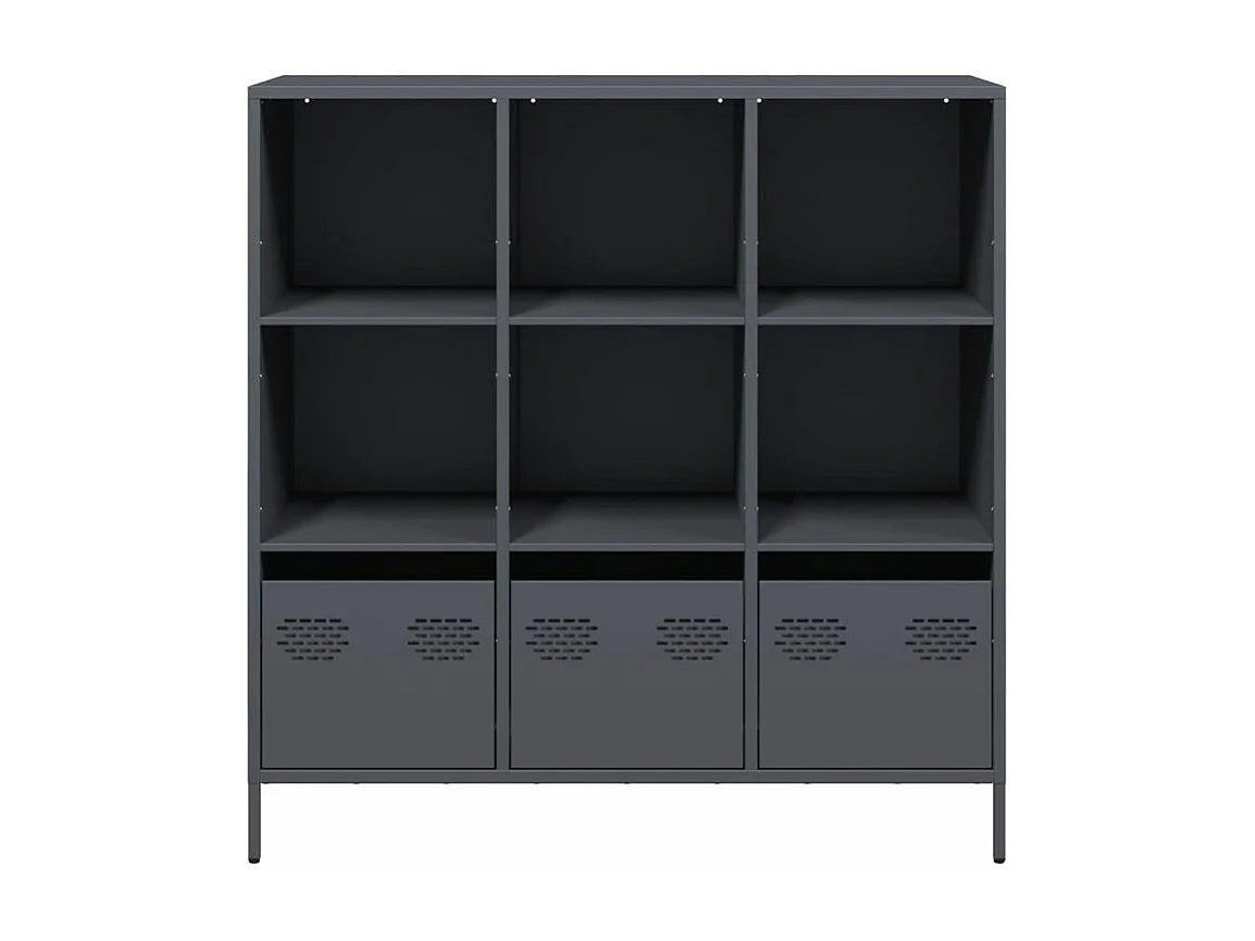 Buffet haut anthracite 101,5x39x103,5 acier