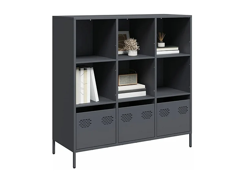 Buffet haut anthracite 101,5x39x103,5 acier
