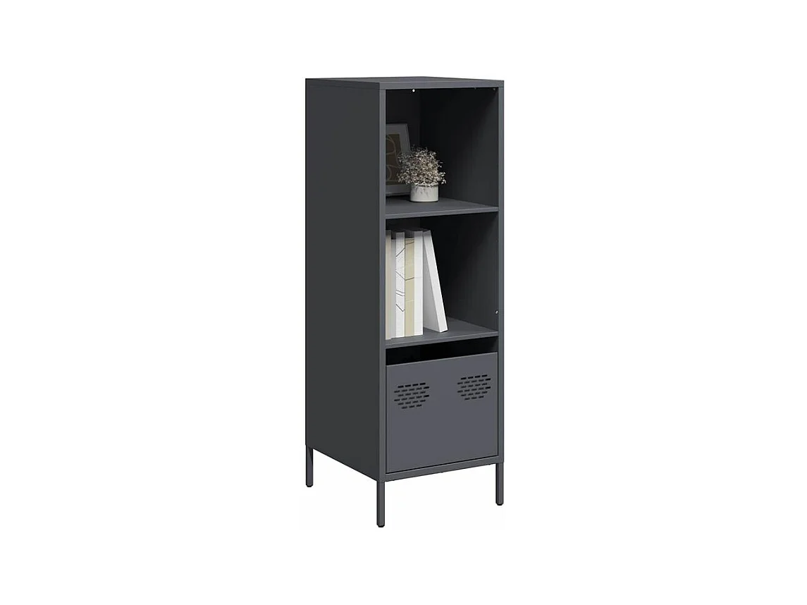 Buffet haut anthracite 35x39x103,5 acier