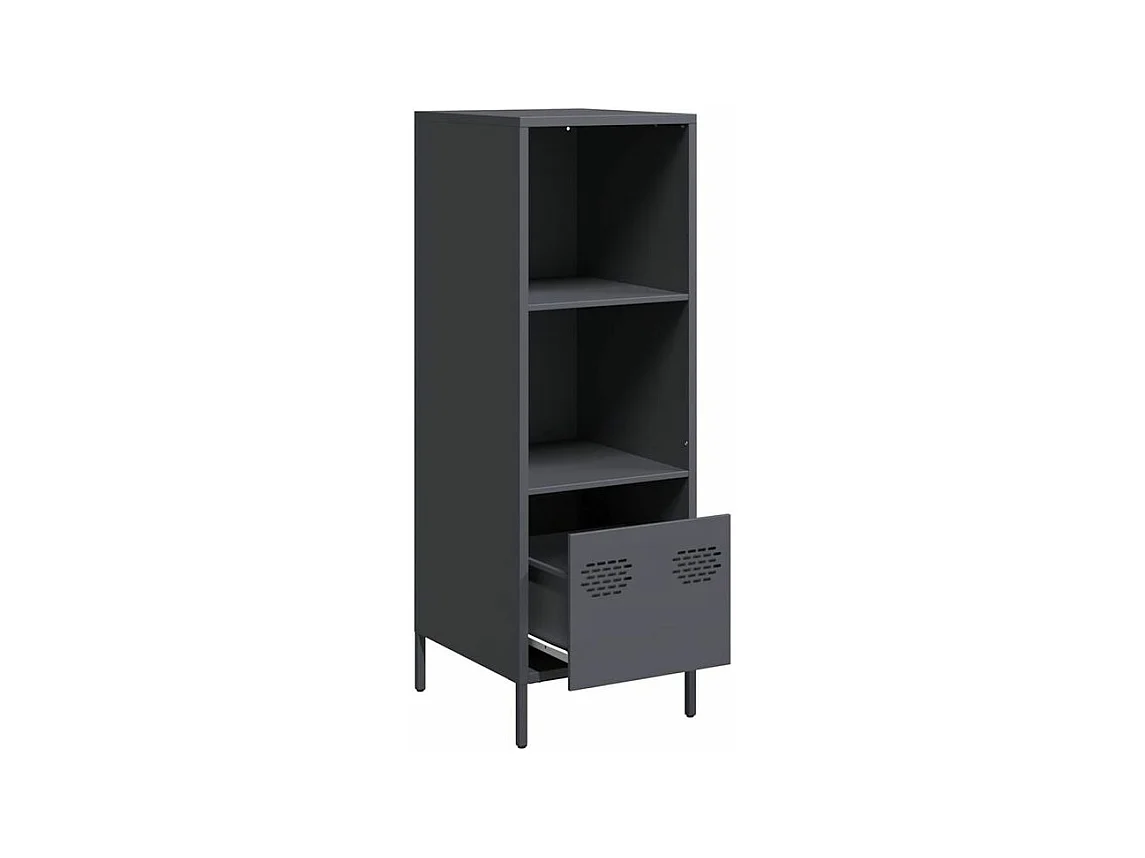 Buffet haut anthracite 35x39x103,5 acier