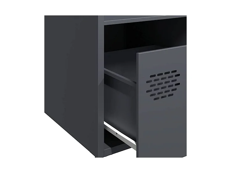 Buffet haut anthracite 35x39x103,5 acier