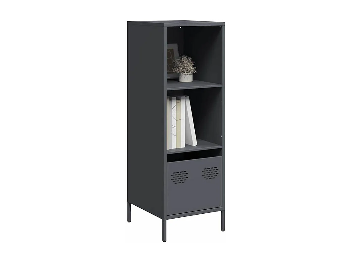 Buffet haut anthracite 35x39x103,5 acier