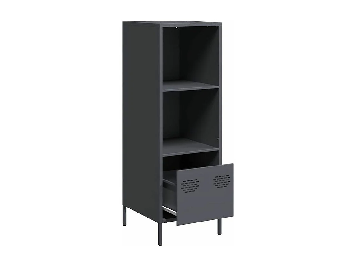 Buffet haut anthracite 35x39x103,5 acier