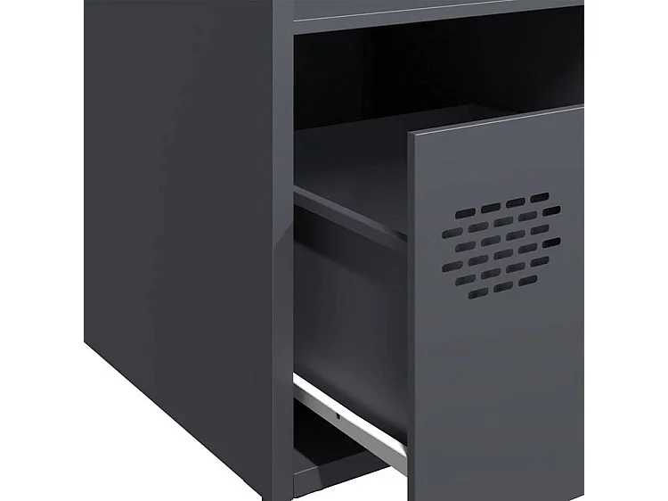 Buffet haut anthracite 35x39x103,5 acier