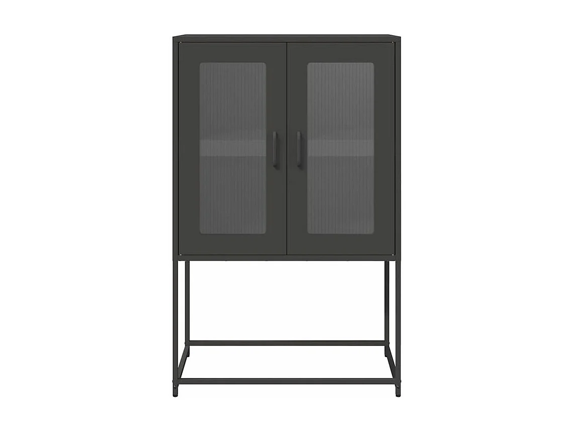 Buffet haut noir 68x39x107 acier