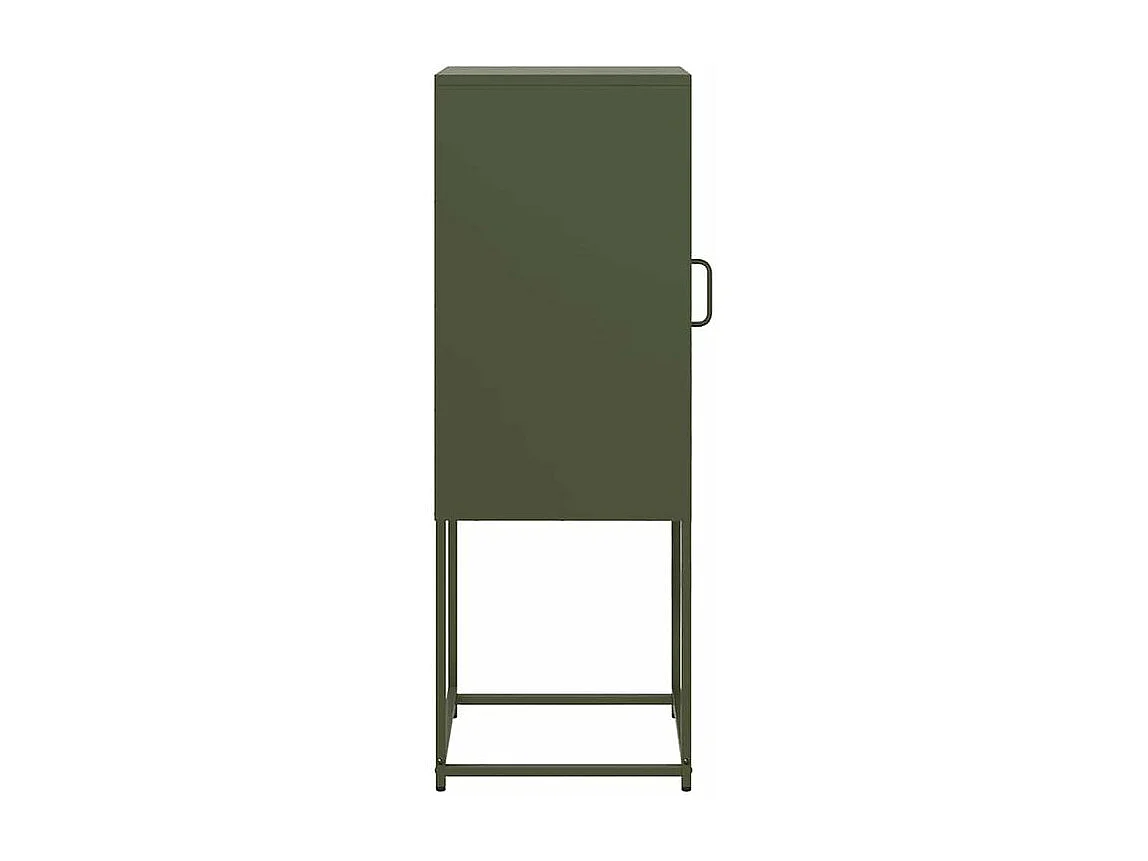 Buffet vert olive 36x39x107 acier laminé à froid