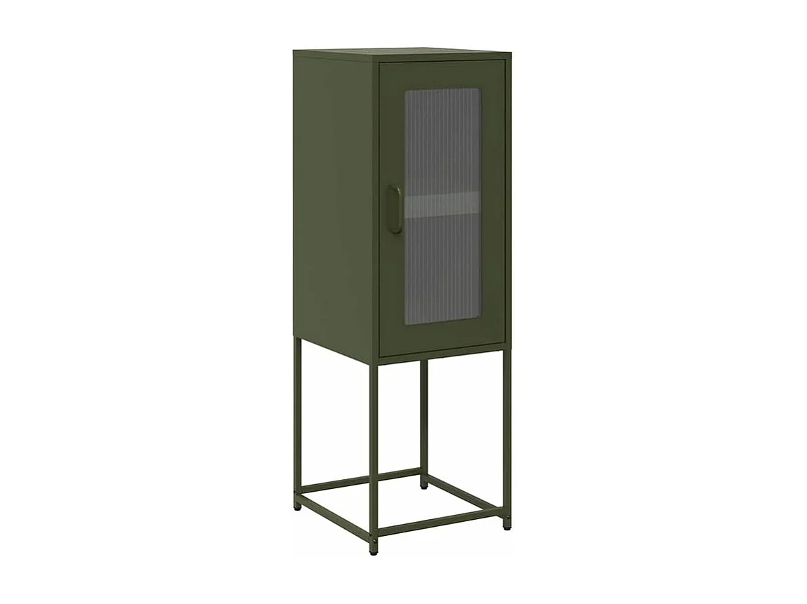 Buffet vert olive 36x39x107 acier laminé à froid