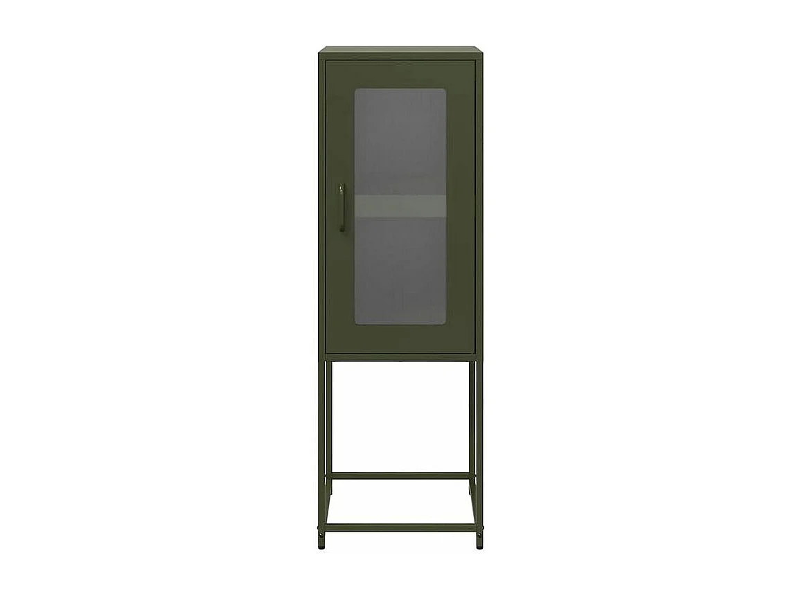 Buffet vert olive 36x39x107 acier laminé à froid