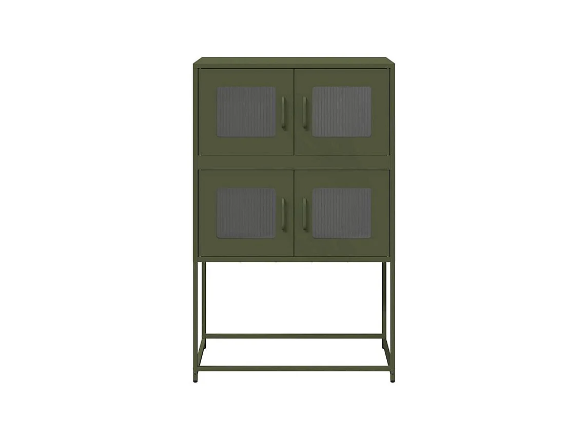Buffet haut vert olive 68x39x107 acier