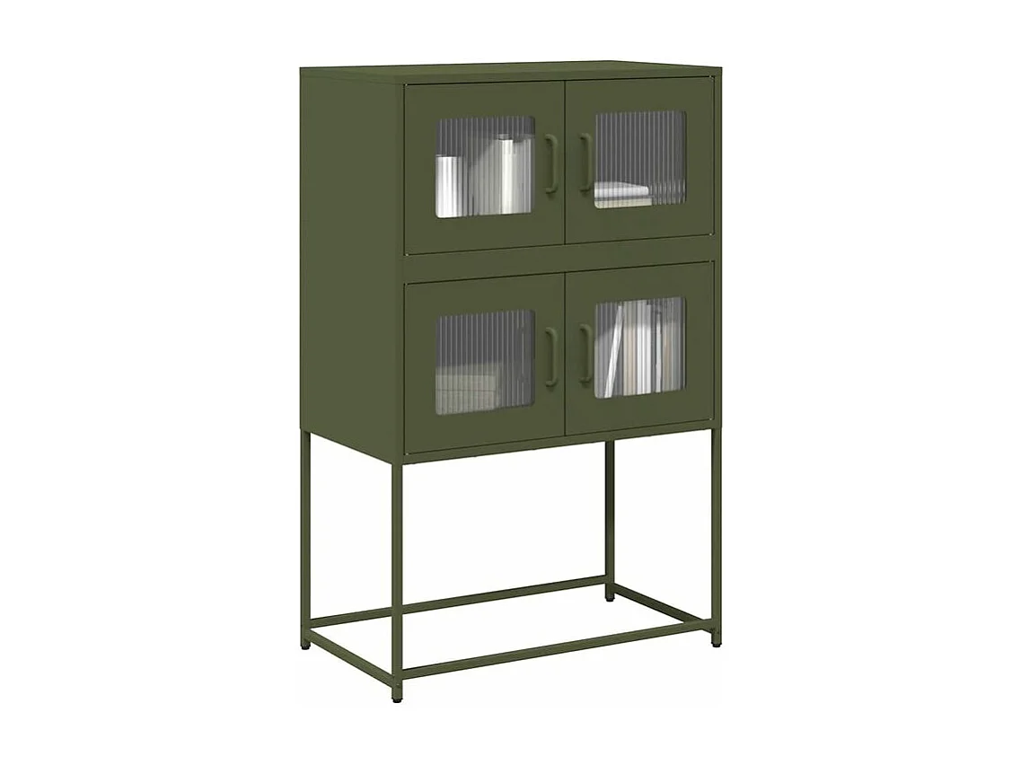 Buffet haut vert olive 68x39x107 acier