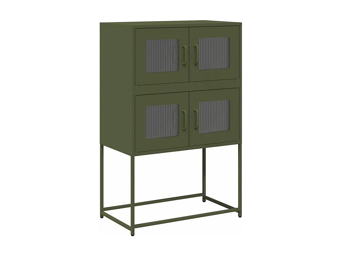 Buffet haut vert olive 68x39x107 acier