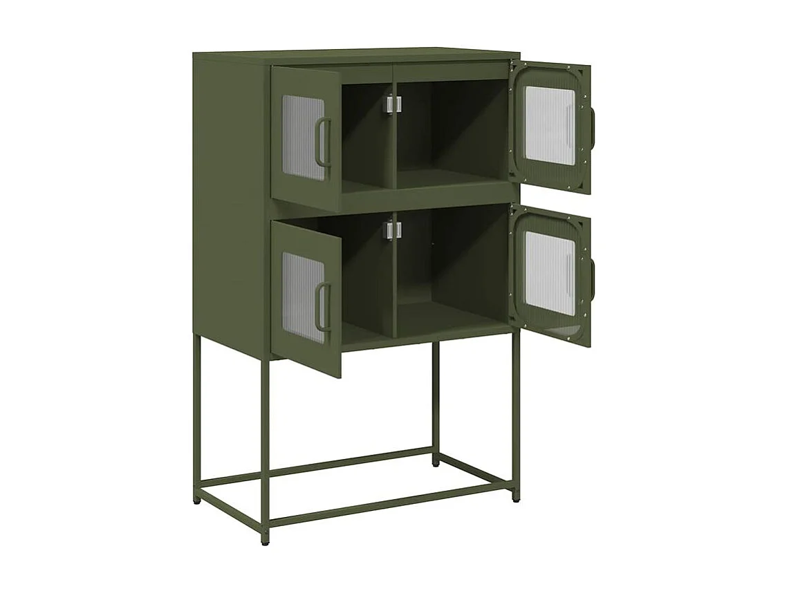 Buffet haut vert olive 68x39x107 acier