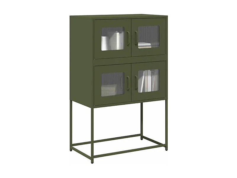 Buffet haut vert olive 68x39x107 acier