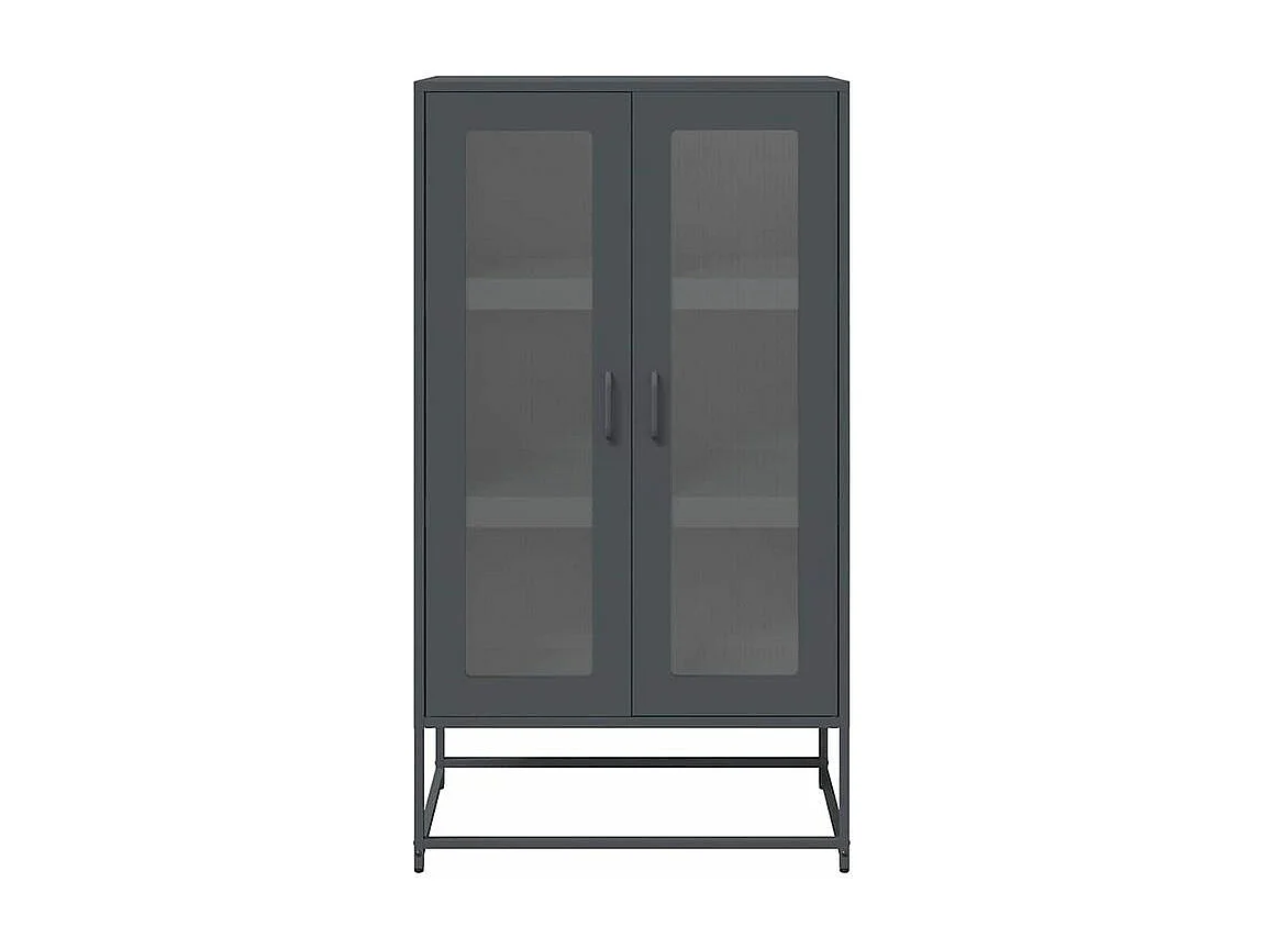Buffet haut anthracite 68x39x123 acier