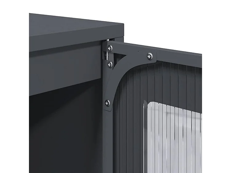 Buffet haut anthracite 68x39x123 acier