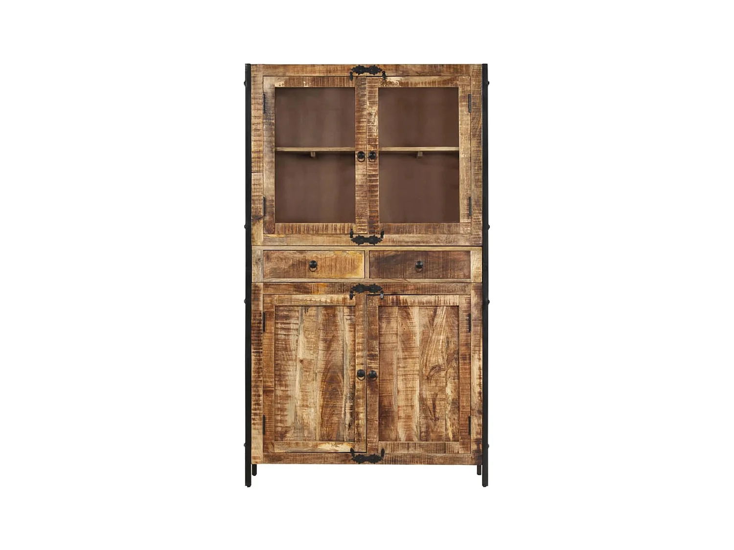 Buffet 100x40x175 bois de manguier brut massif