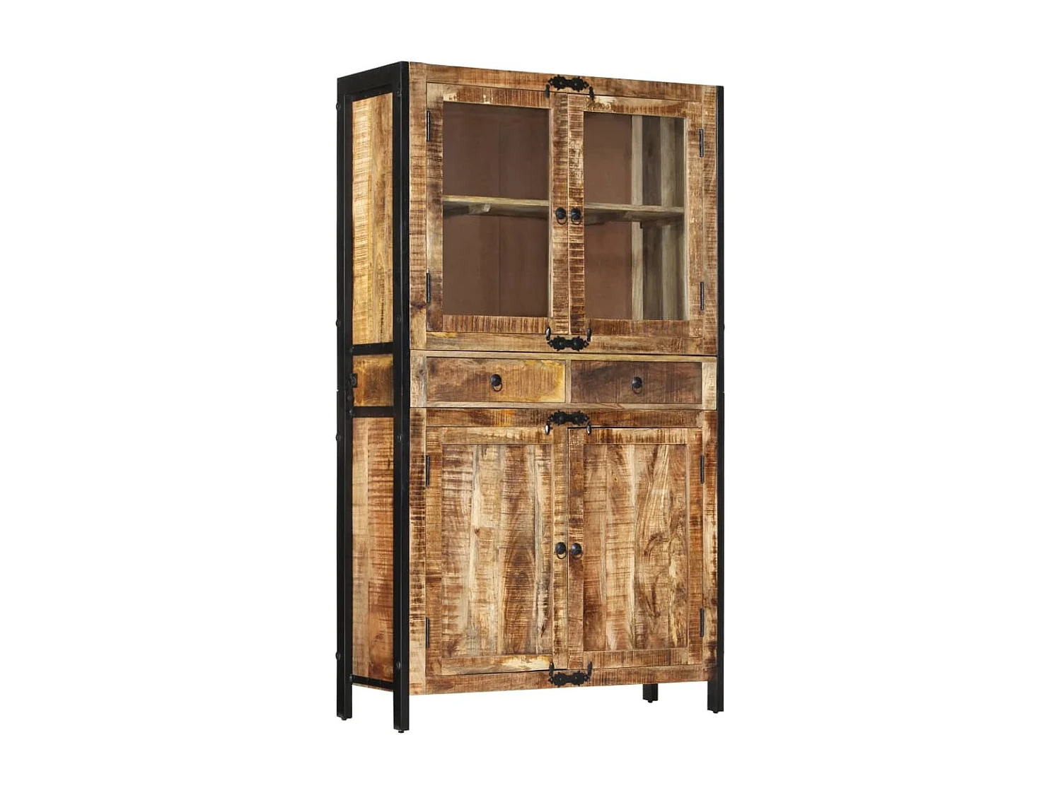 Buffet 100x40x175 bois de manguier brut massif