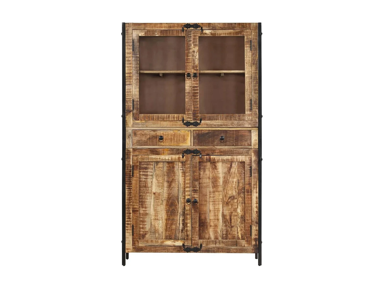 Buffet 100x40x175 bois de manguier brut massif