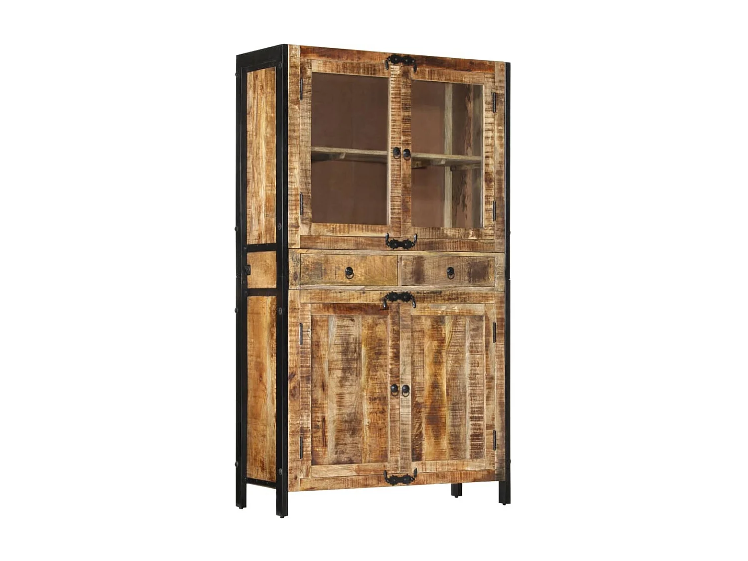 Buffet 100x40x175 bois de manguier brut massif