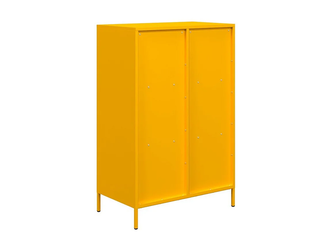 Buffet haut jaune moutarde 68x39x103,5 acier