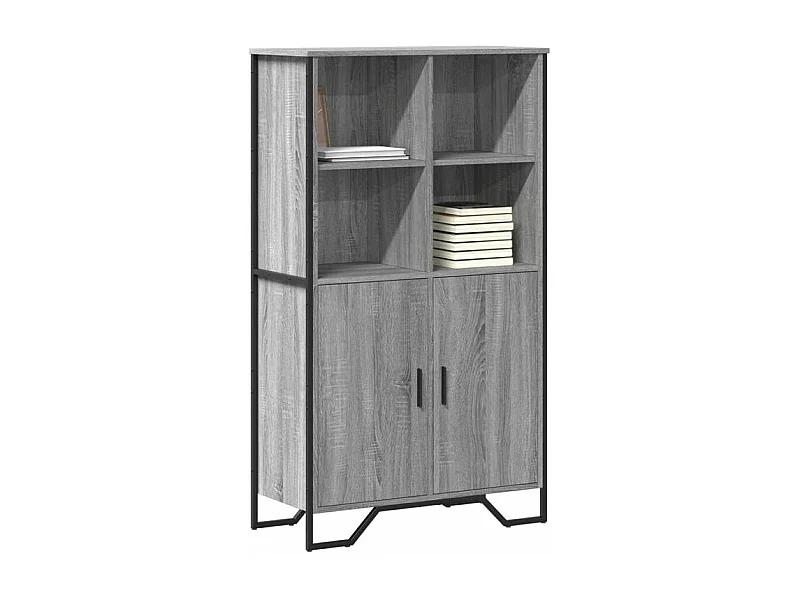 Buffet haut sonoma gris 79,5x35,5x137,5 bois d'ingénierie