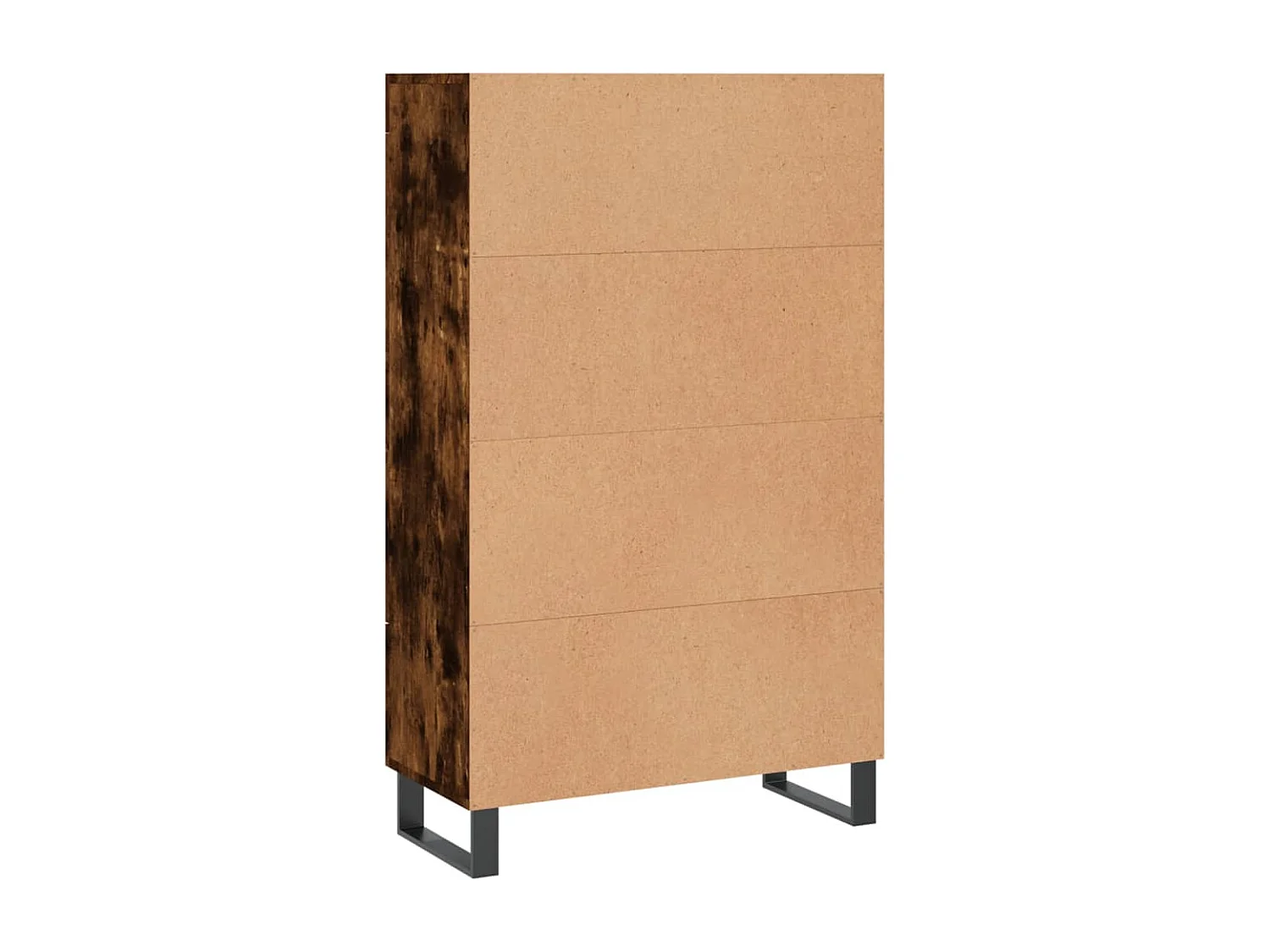 Buffet haut chêne fumé 69,5x31x115 bois d'ingénierie