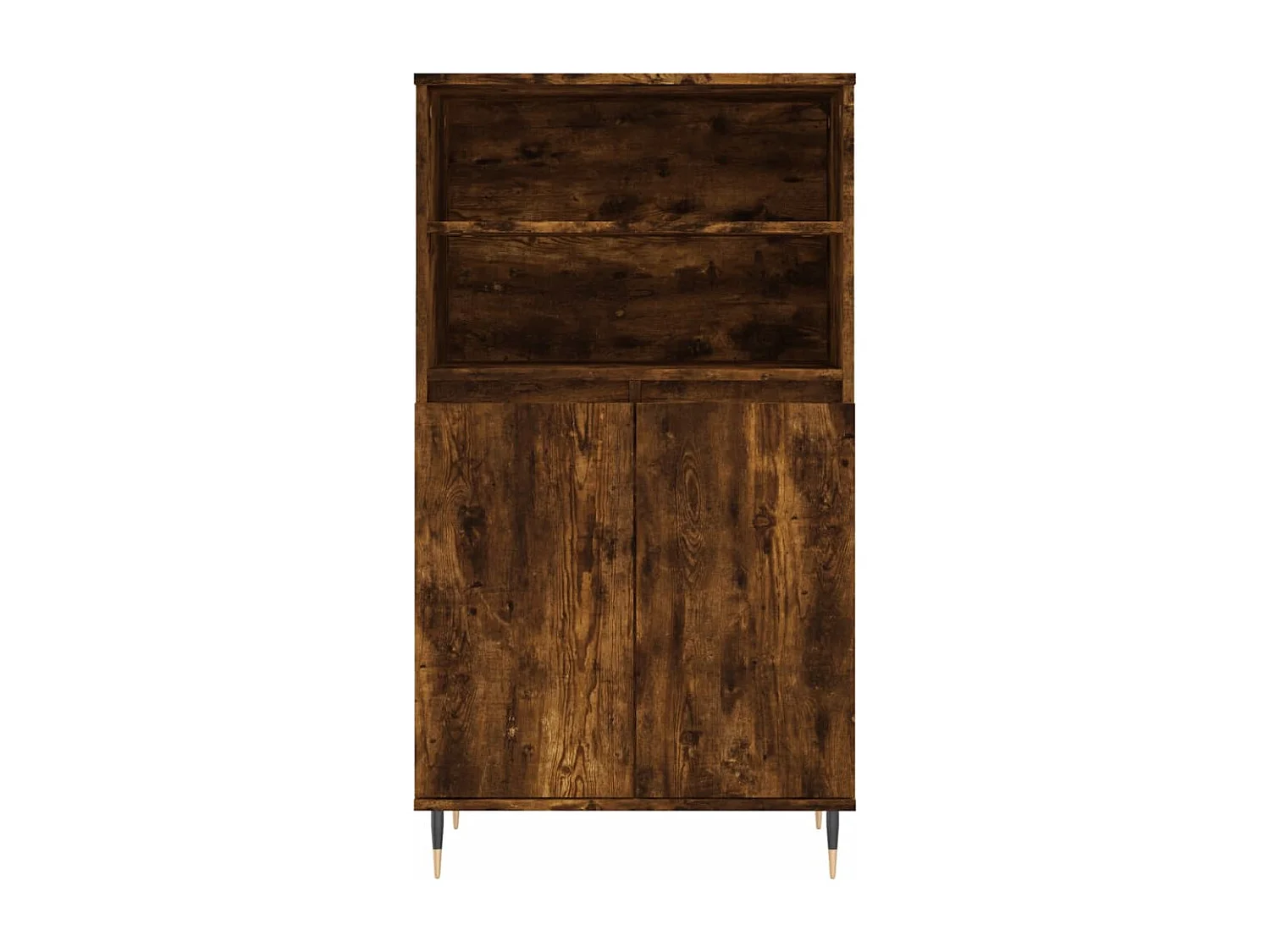 Buffet haut Chêne fumé 60x36x110 Bois d'ingénierie