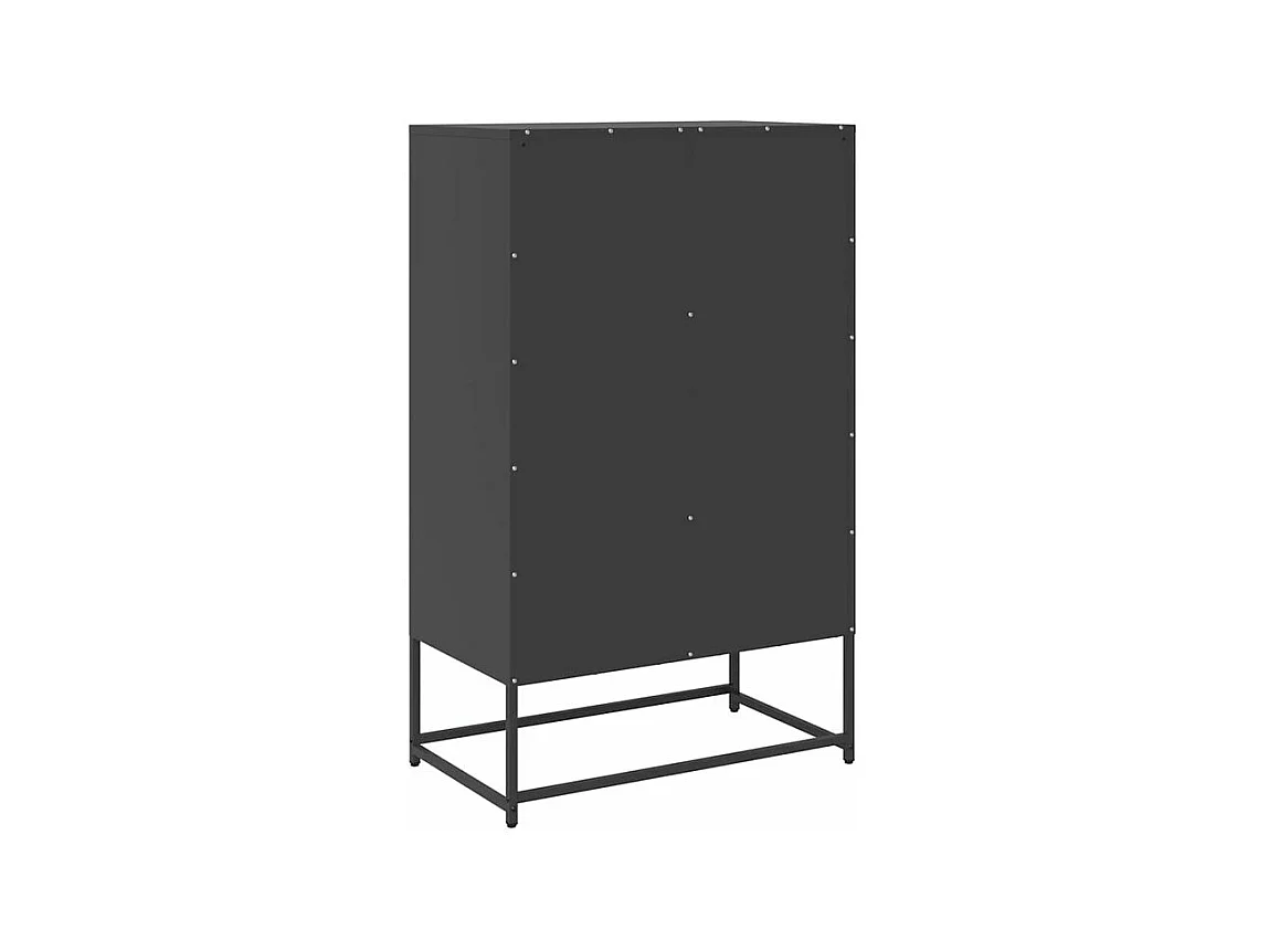 Buffet haut noir 68x39x111,5 acier