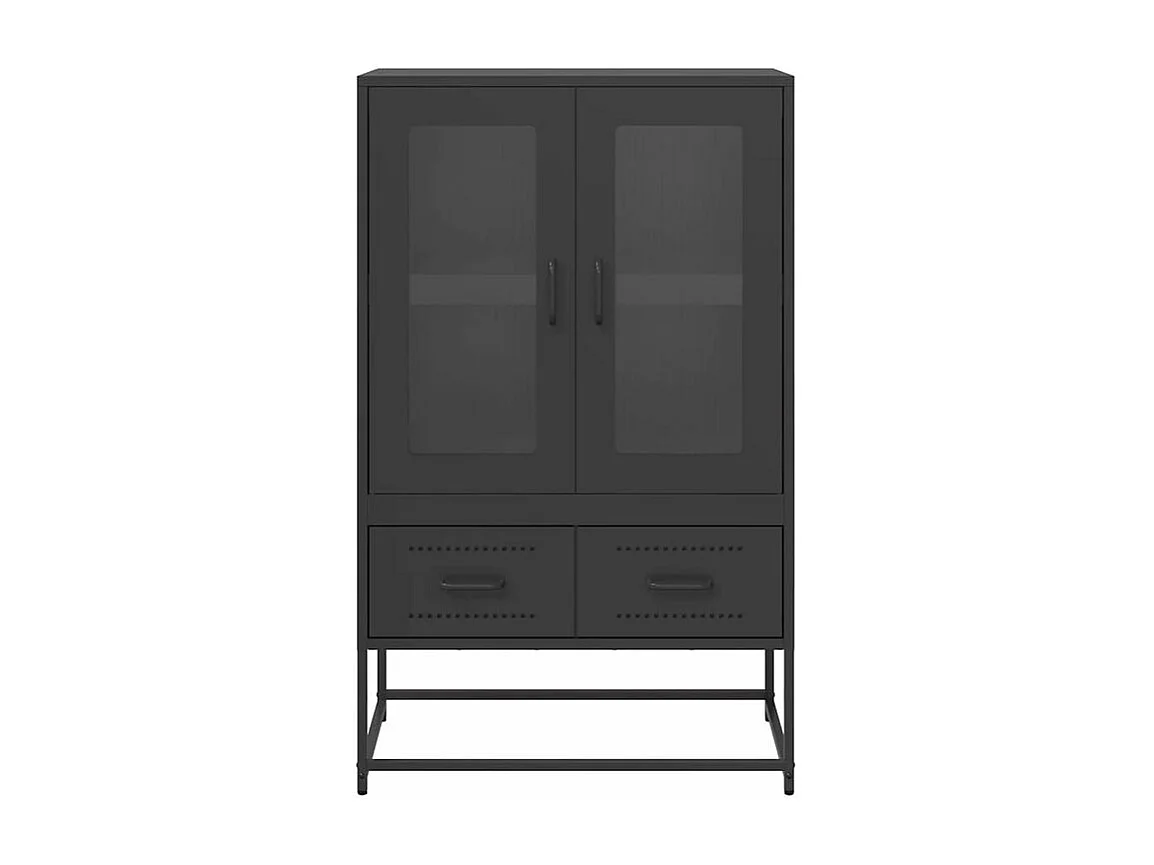 Buffet haut noir 68x39x111,5 acier