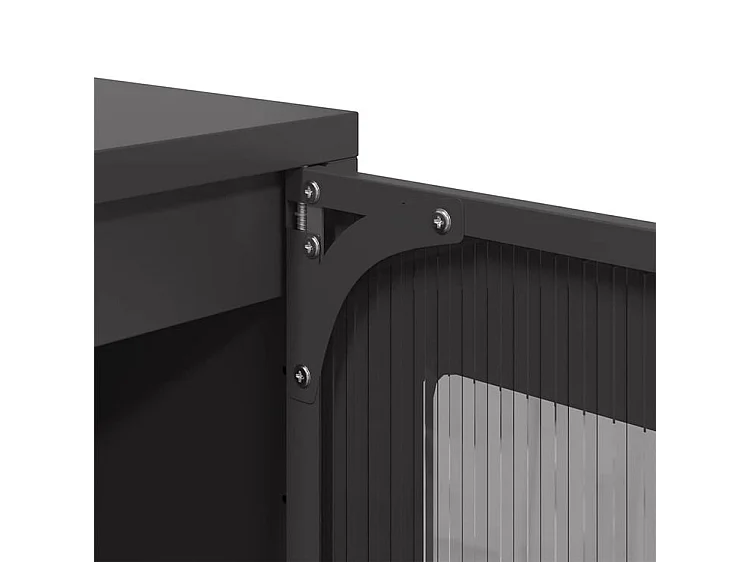 Buffet haut noir 68x39x111,5 acier