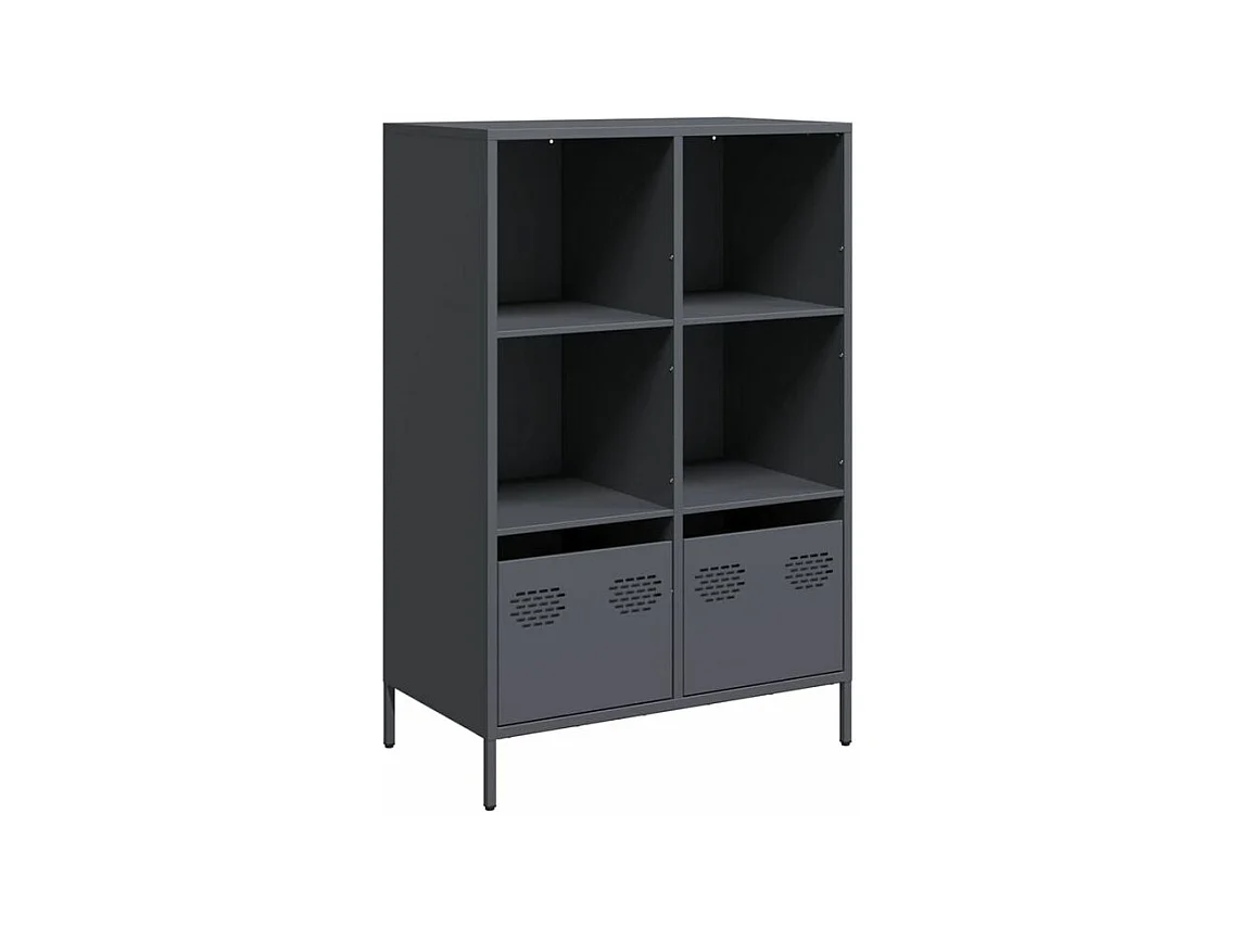Buffet haut anthracite 68x39x103,5 acier