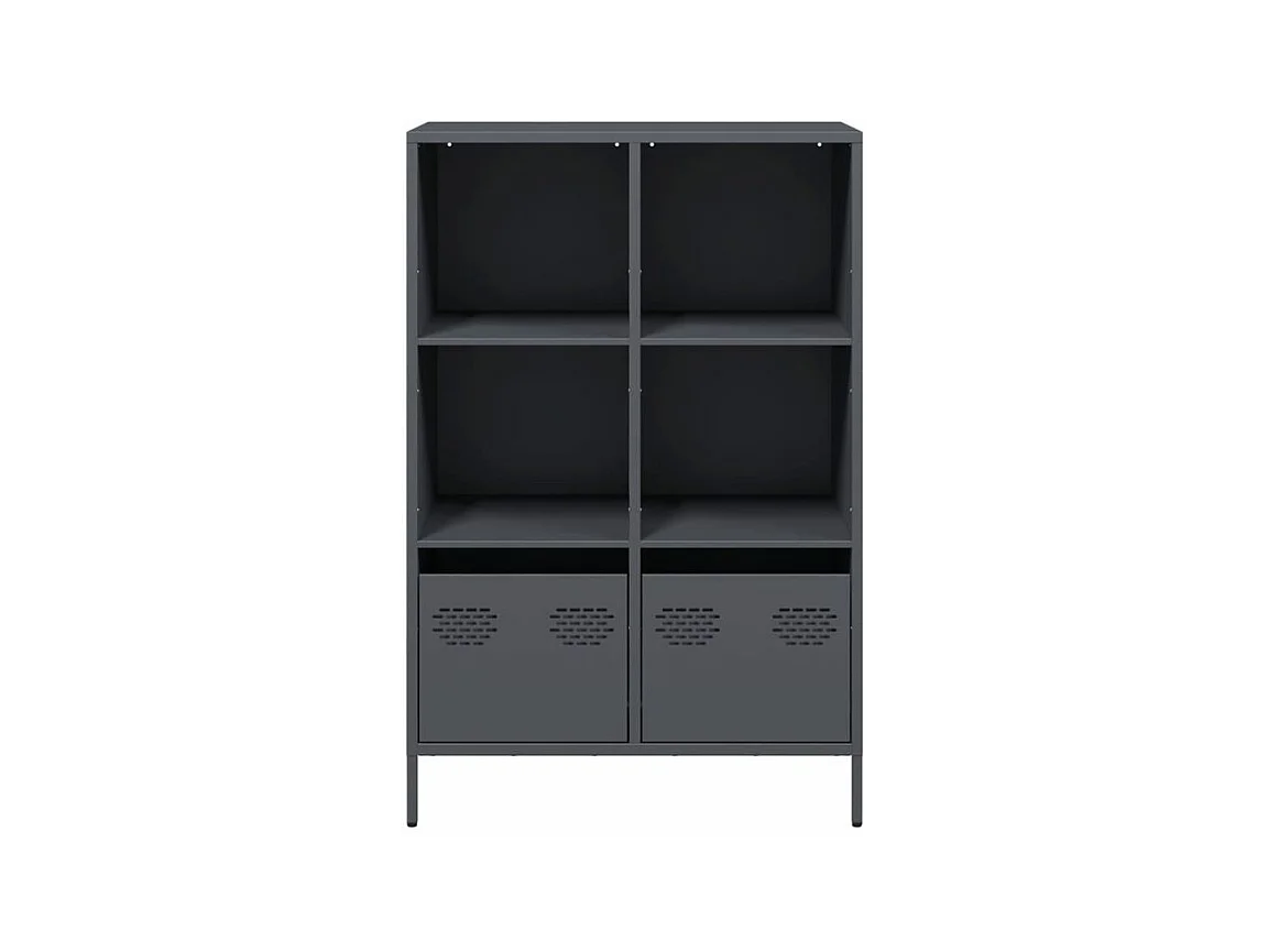 Buffet haut anthracite 68x39x103,5 acier