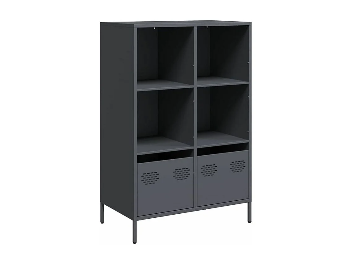 Buffet haut anthracite 68x39x103,5 acier