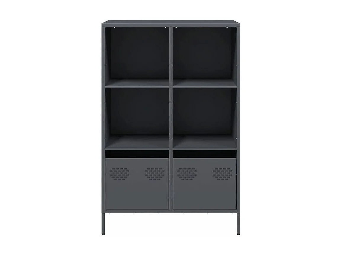 Buffet haut anthracite 68x39x103,5 acier