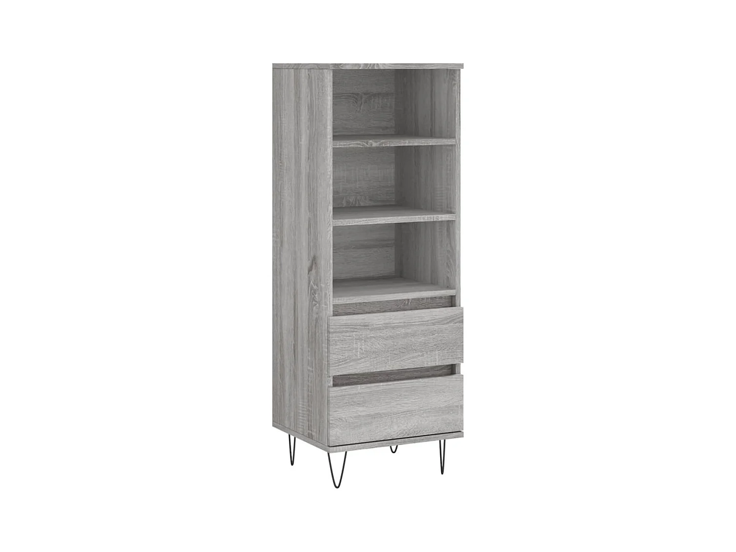 Buffet haut Sonoma gris 40x36x110 Bois d'ingénierie