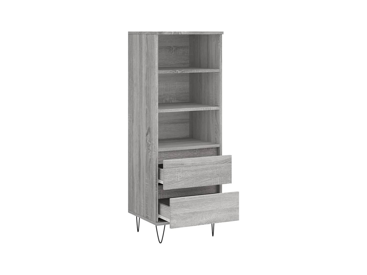 Buffet haut Sonoma gris 40x36x110 Bois d'ingénierie