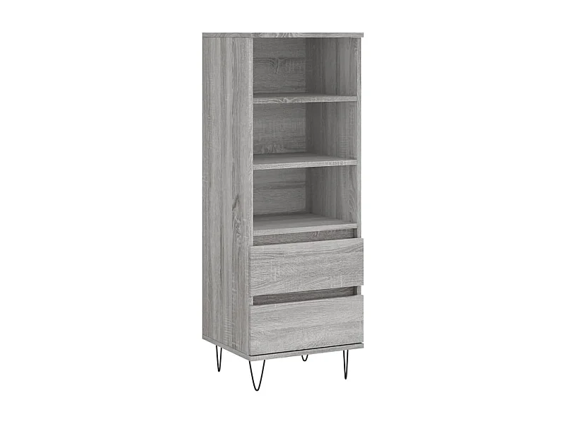 Buffet haut Sonoma gris 40x36x110 Bois d'ingénierie