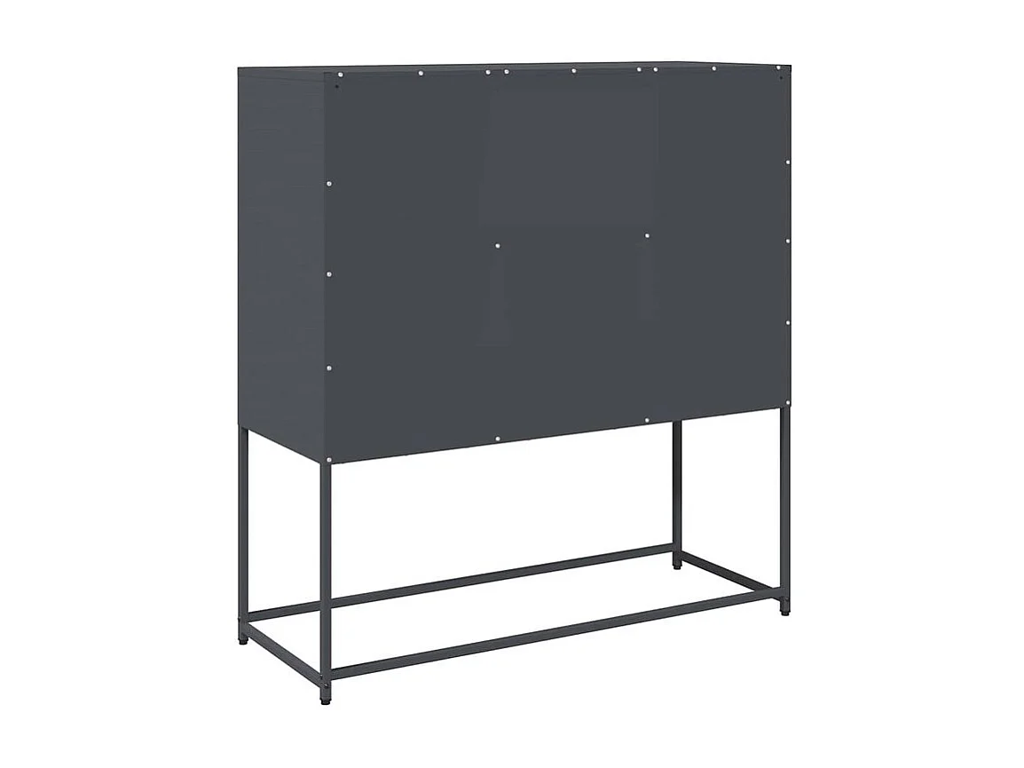 Buffet anthracite 100,5x39x107 acier laminé à froid