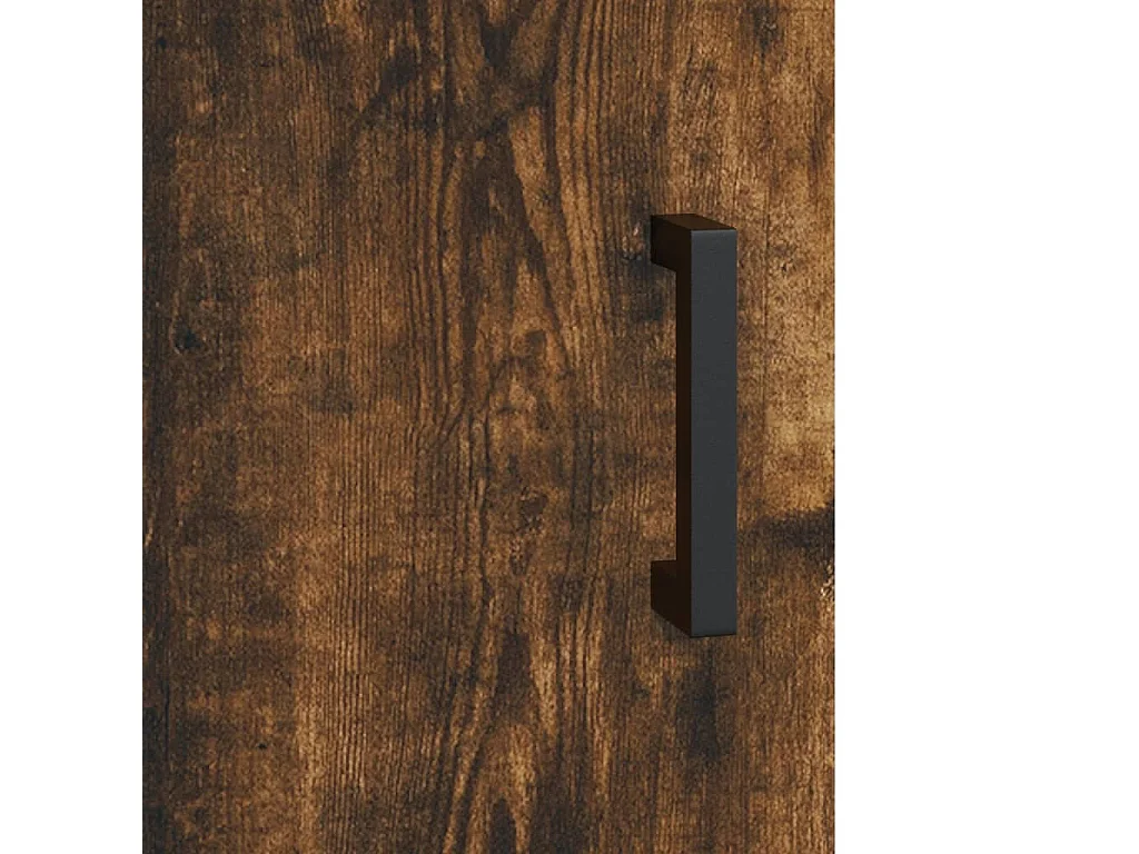 Buffet haut Chêne fumé 34,5x34x180 Bois d'ingénierie