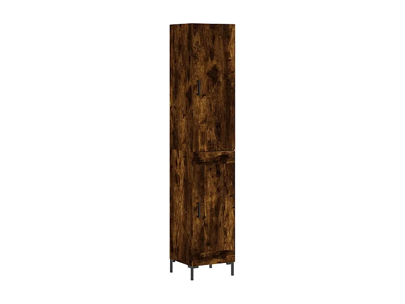 Buffet haut Chêne fumé 34,5x34x180 Bois d'ingénierie