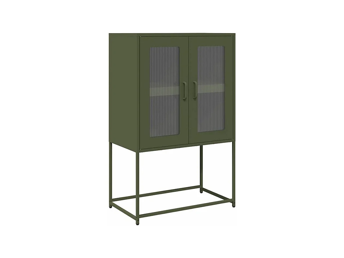Buffet haut vert olive 68x39x107 acier